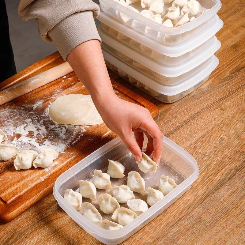 🇯🇵 日本製 餃子盒 餛飩 小籠包 肉片 肉串 保鮮盒 不黏底 可冷凍 密封盒 水餃盒 煎餃 湯包-細節圖3