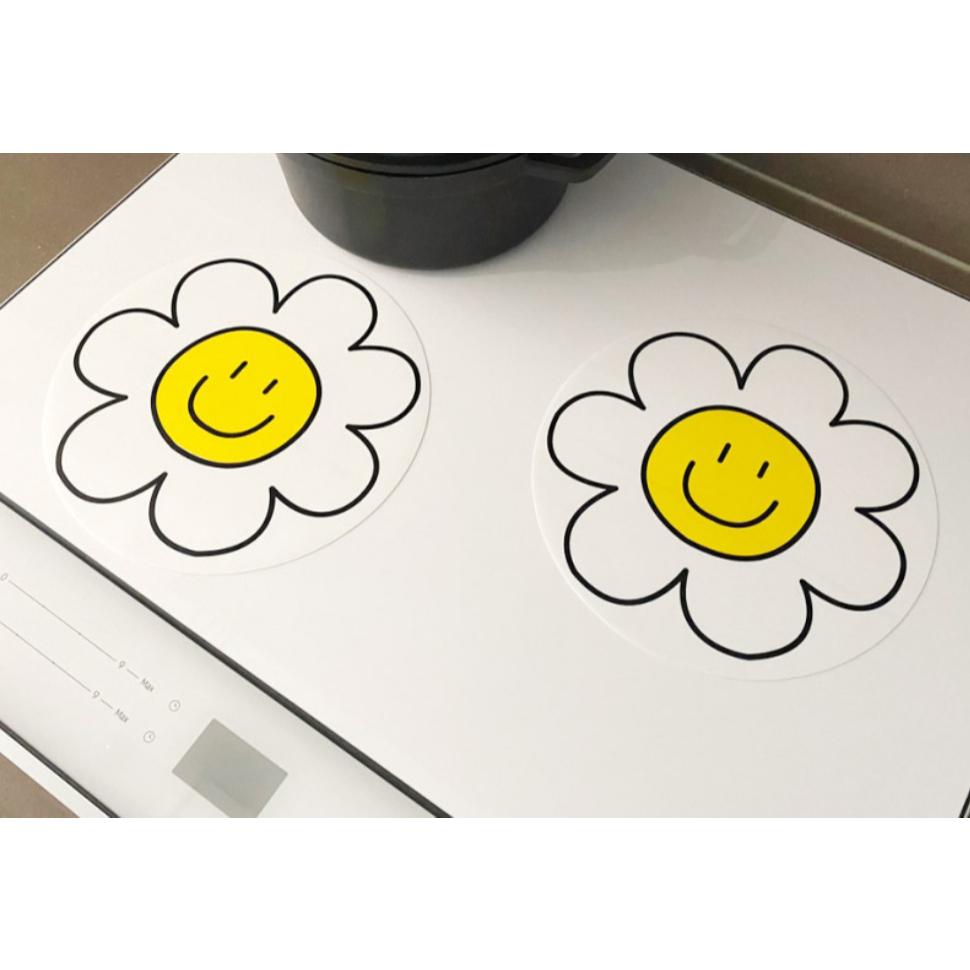 韓國 IH電磁爐專用 防燒焦防汙防刮 IH爐保護墊 導熱墊 防刮 防髒 止滑 桌墊 矽膠保護墊 IH爐導熱墊 導熱 花朵-細節圖2