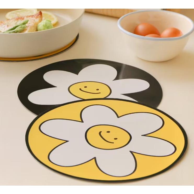 韓國 IH電磁爐專用 防燒焦防汙防刮 IH爐保護墊 導熱墊 防刮 防髒 止滑 桌墊 矽膠保護墊 IH爐導熱墊 導熱 花朵-細節圖8