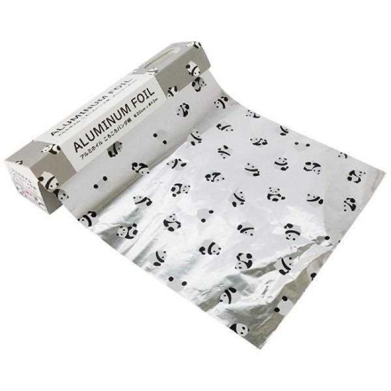 🇯🇵 MARUKI 鋁箔紙 錫箔紙 便當 飯糰 三明治包裝 野餐 餅乾包裝 熊貓 貓熊 防油紙-細節圖2