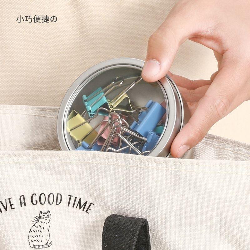 🇯🇵 ECHO 磁吸收納盒 冰箱收納盒 磁鐵圓形鐵盒 廚房 文具 辦公 小物收納-細節圖3