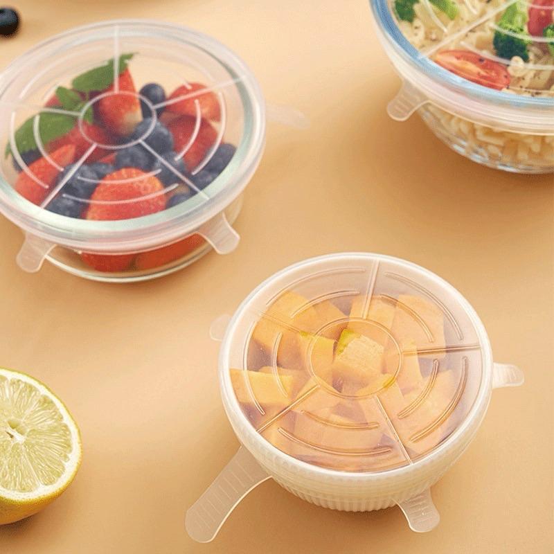 🇯🇵 KM 矽膠蓋 保鮮蓋 透明蓋  保鮮膜蓋 多用途蓋 冰箱保鮮 水果-細節圖2