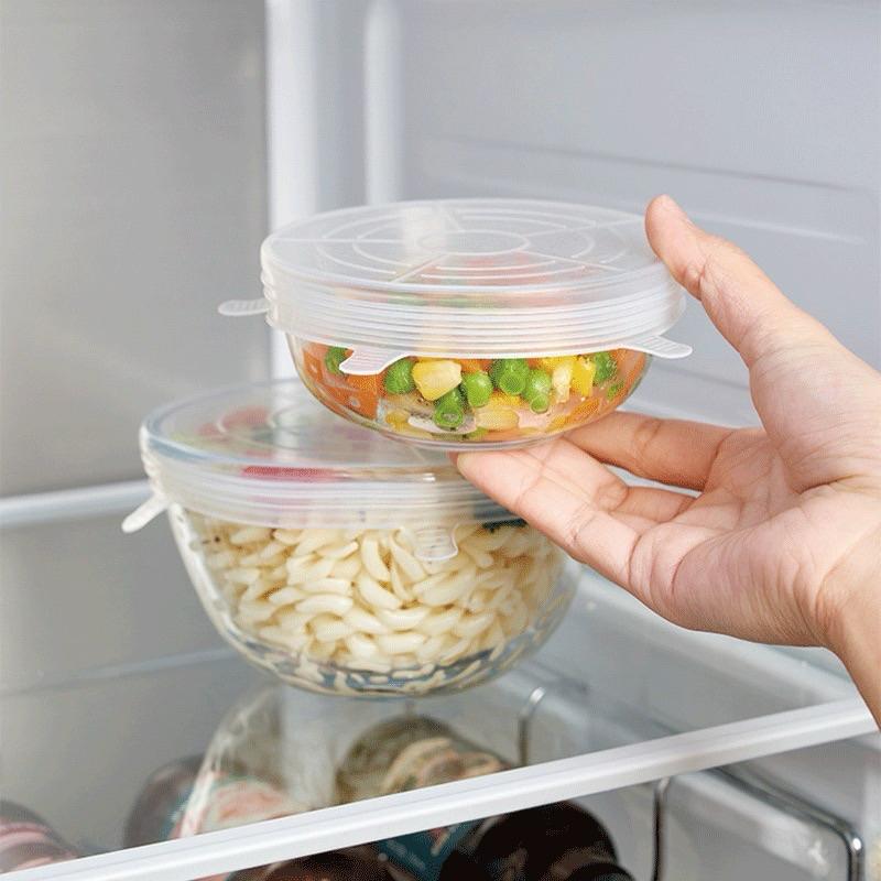 🇯🇵 KM 矽膠蓋 保鮮蓋 透明蓋  保鮮膜蓋 多用途蓋 冰箱保鮮 水果-細節圖3