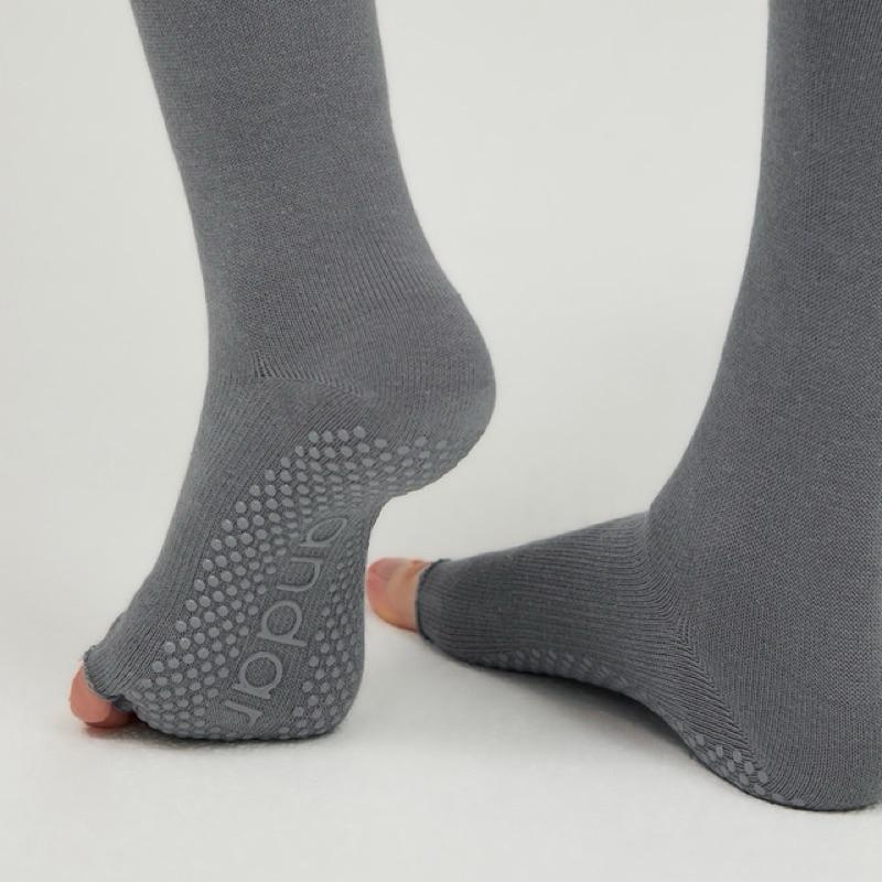 ANDAR 長襪 露趾襪 止滑 瑜珈 運動 保暖 防滑襪 皮拉提斯 長筒襪 止滑襪 瑜珈襪 伸展-細節圖7