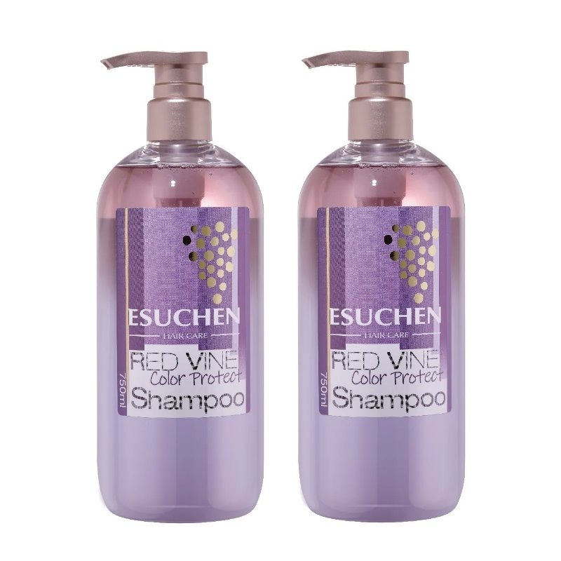 【ESUCHEN 藝思晨】葡萄多酚護色洗髮精750ml+葡萄多酚漾彩護髮素750ml-規格圖1