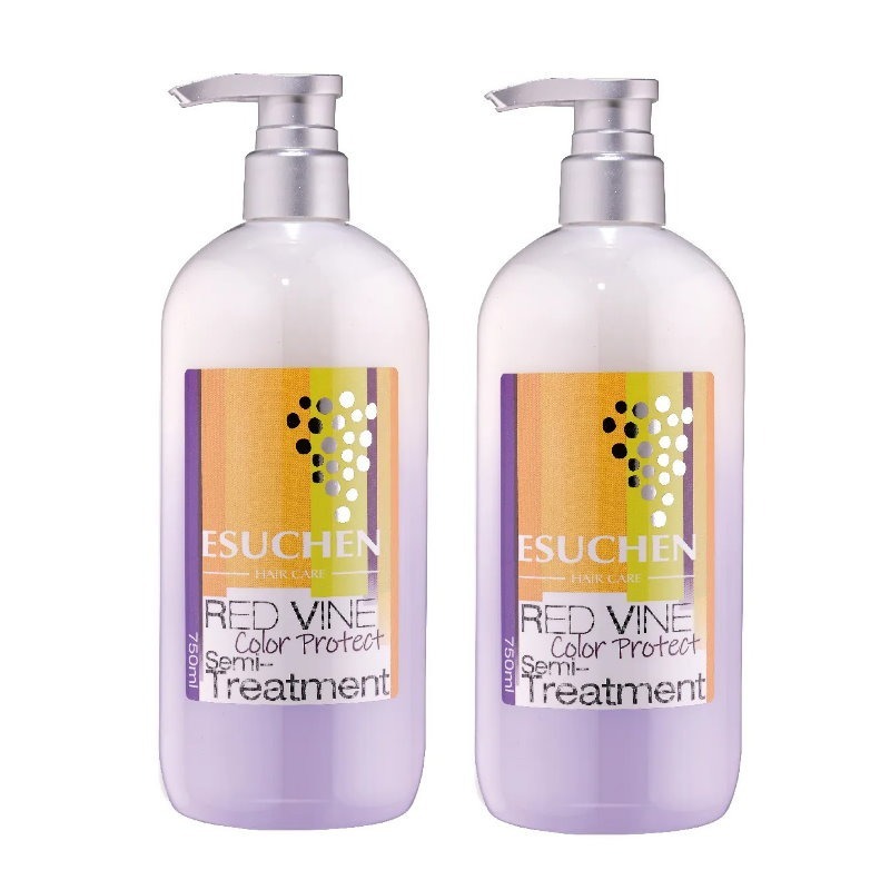 【ESUCHEN 藝思晨】葡萄多酚護色洗髮精750ml+葡萄多酚漾彩護髮素750ml-規格圖1