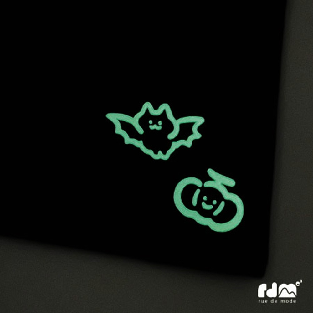 【插畫家合作】rdm x 壹號房 萬聖節夜光包-細節圖2