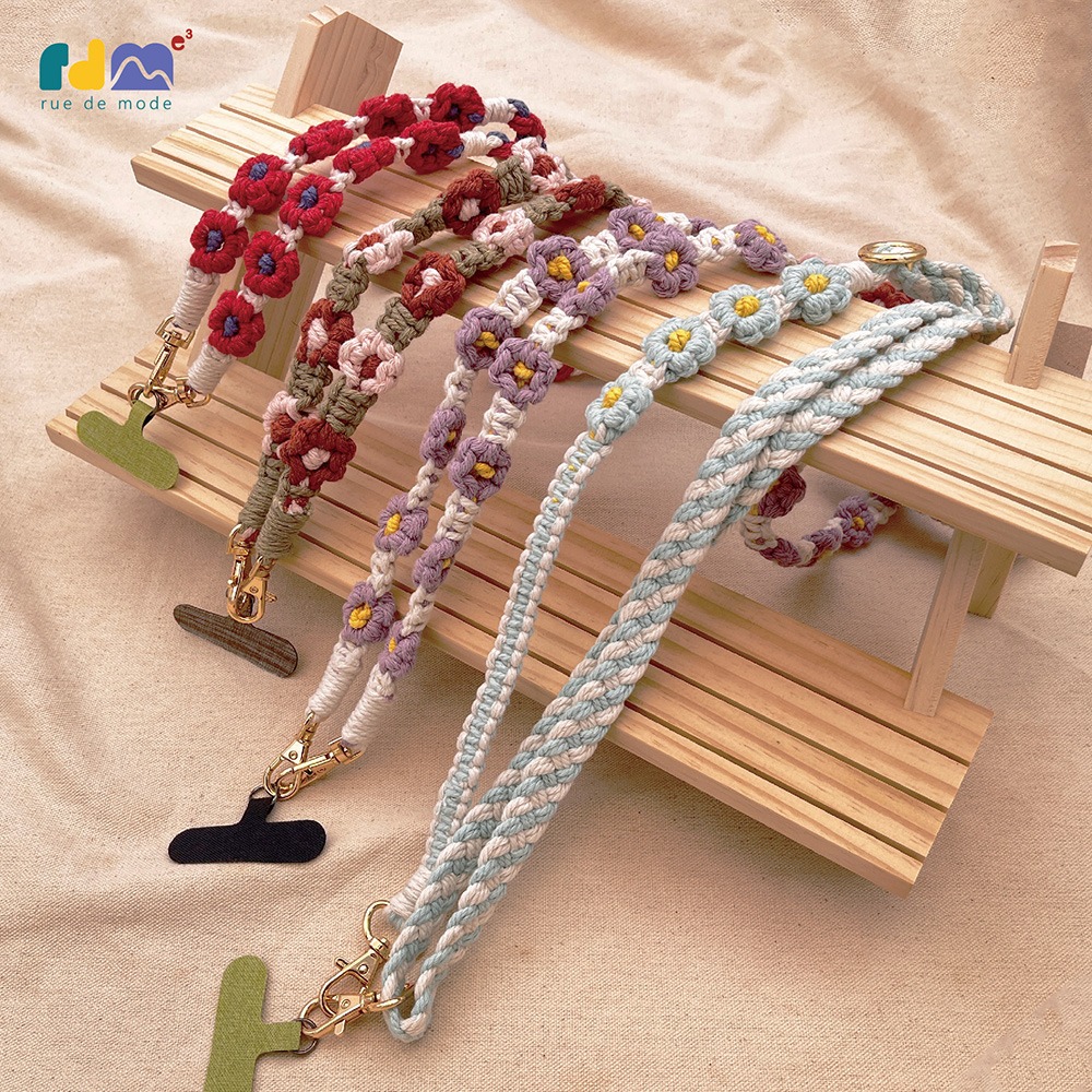 「手工製作」花花手機掛繩-細節圖2