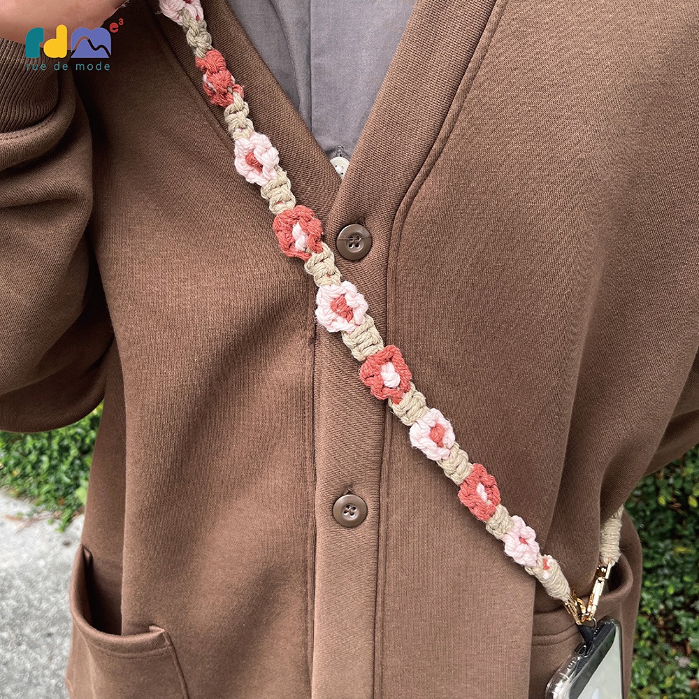 「手工製作」花花手機掛繩-細節圖3