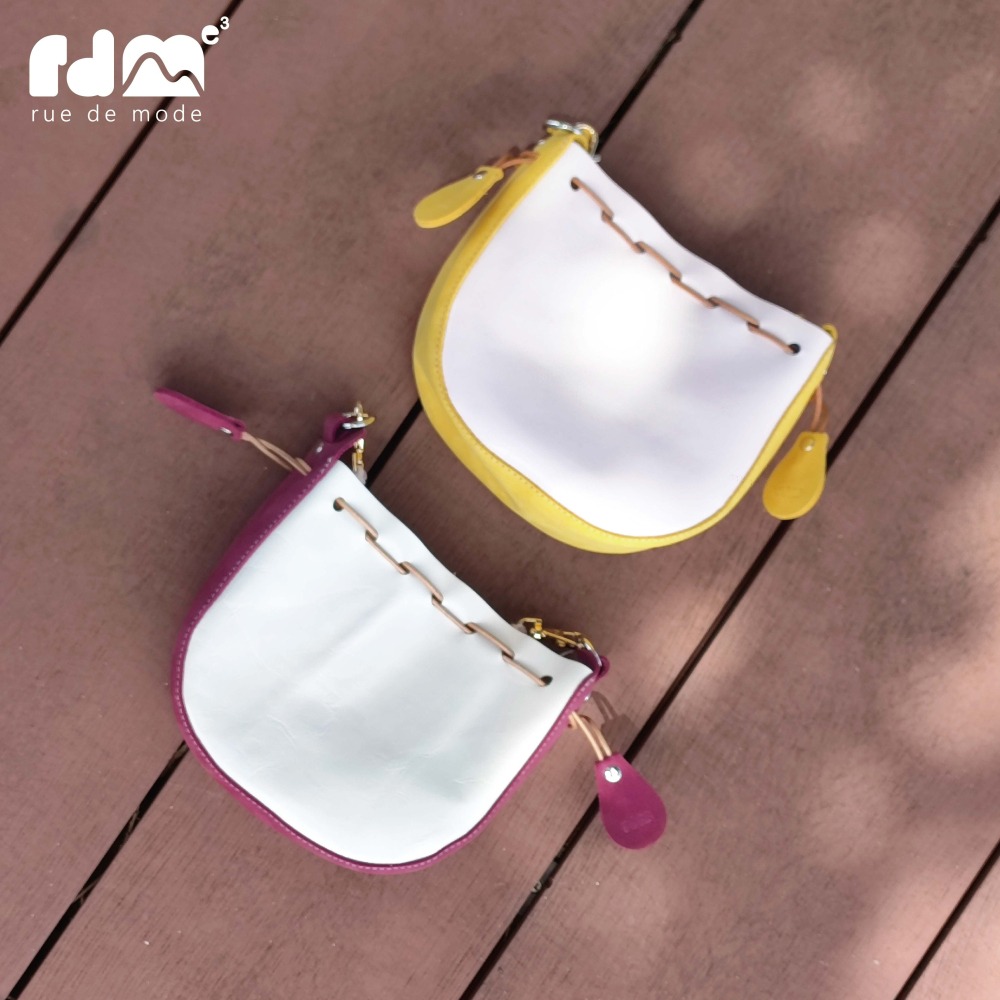 撞色真皮束口包｜溫柔撞色 質感手作-細節圖2