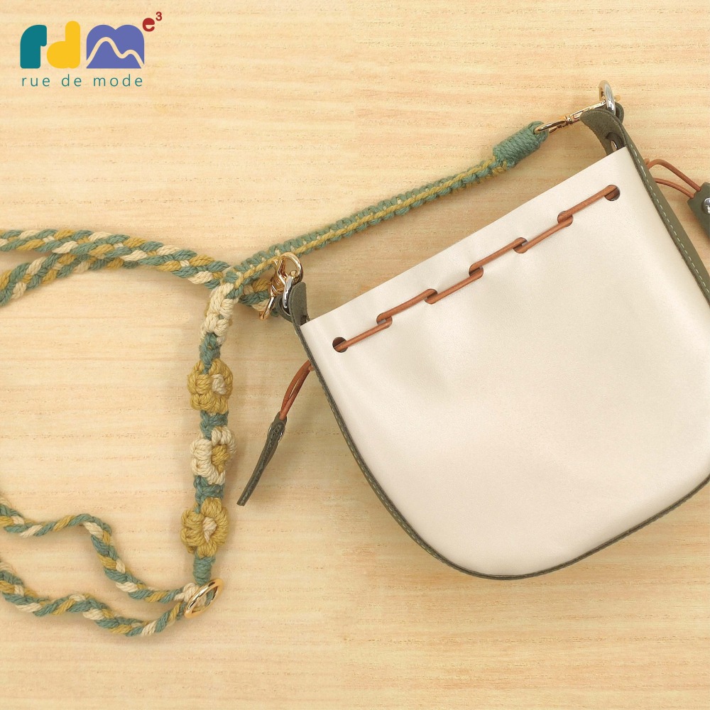 撞色真皮束口包｜溫柔撞色 質感手作-細節圖5