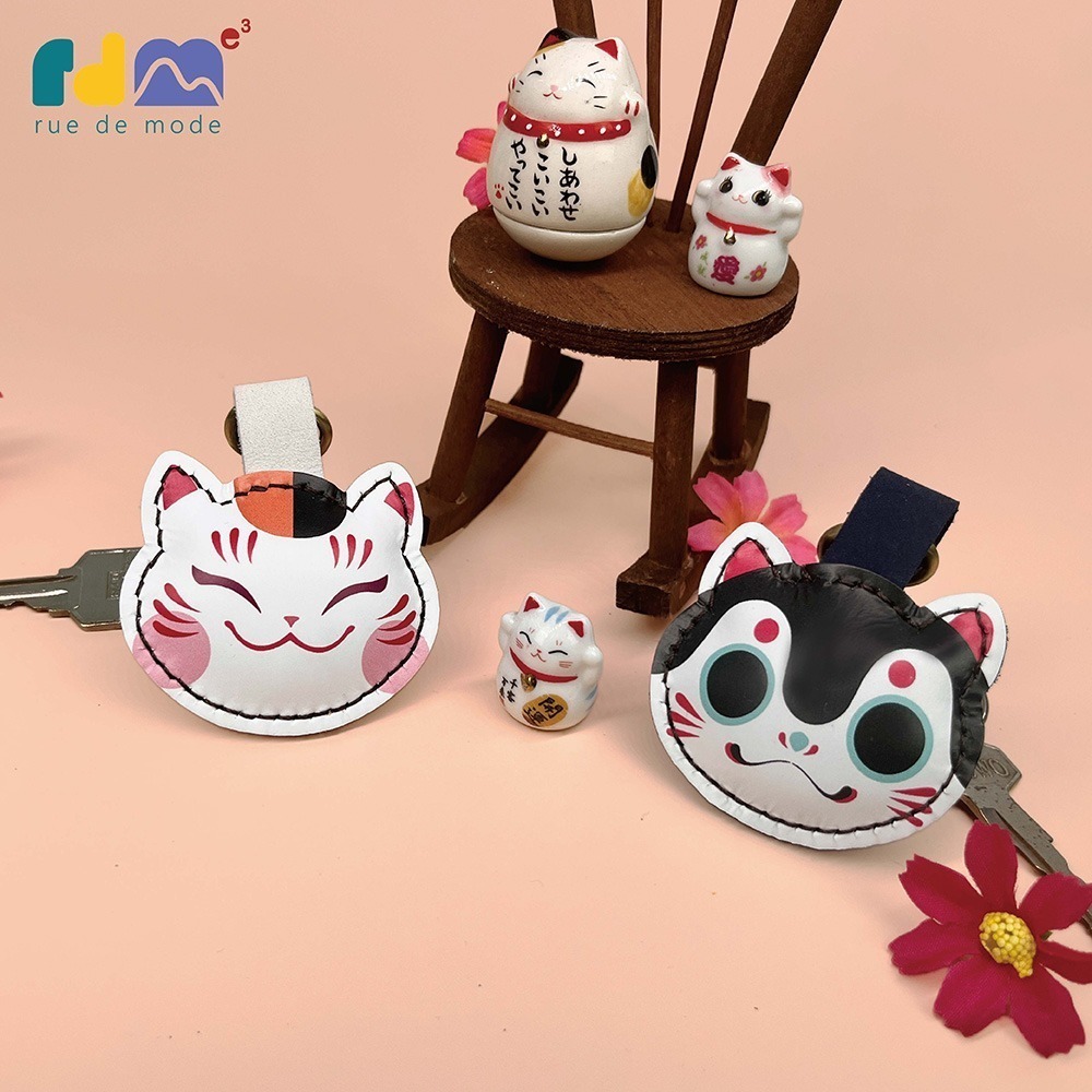 【與麥子們攜手合作】吉祥夥伴真皮鑰匙圈-細節圖4