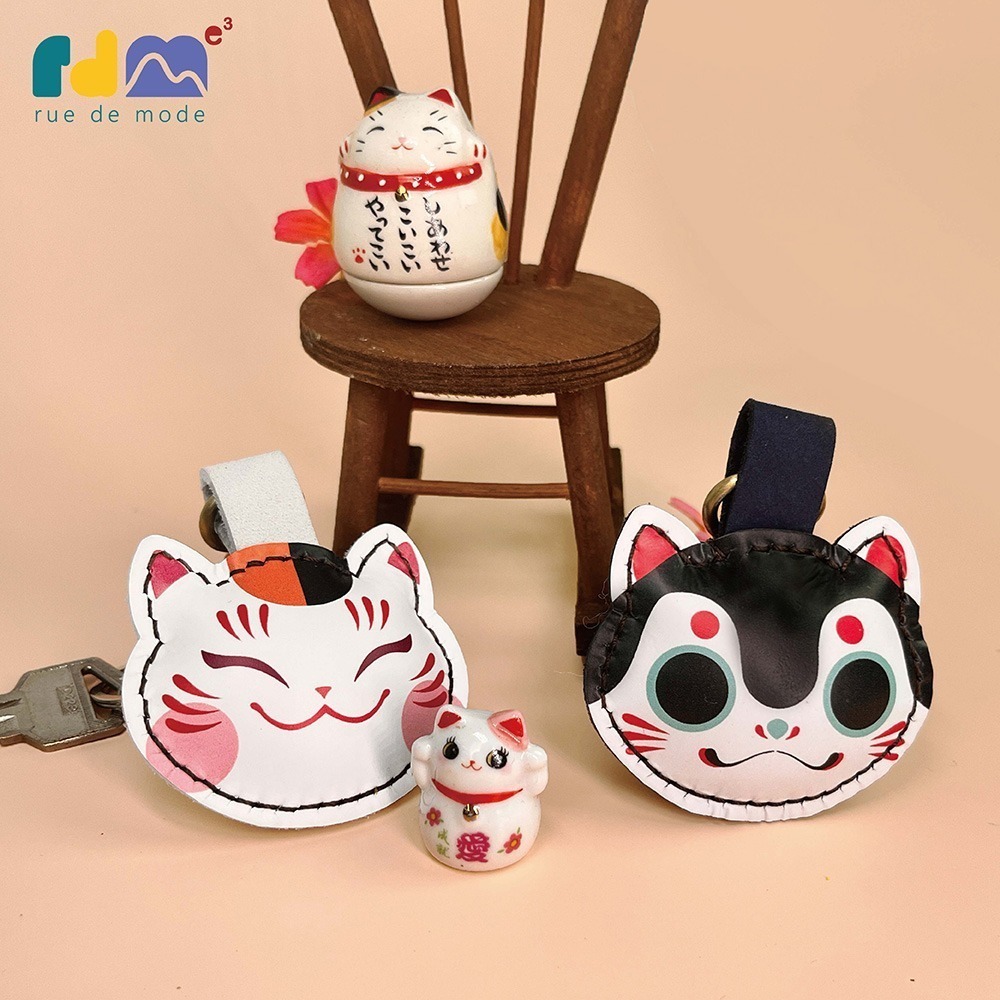 【與麥子們攜手合作】吉祥夥伴真皮鑰匙圈-細節圖6