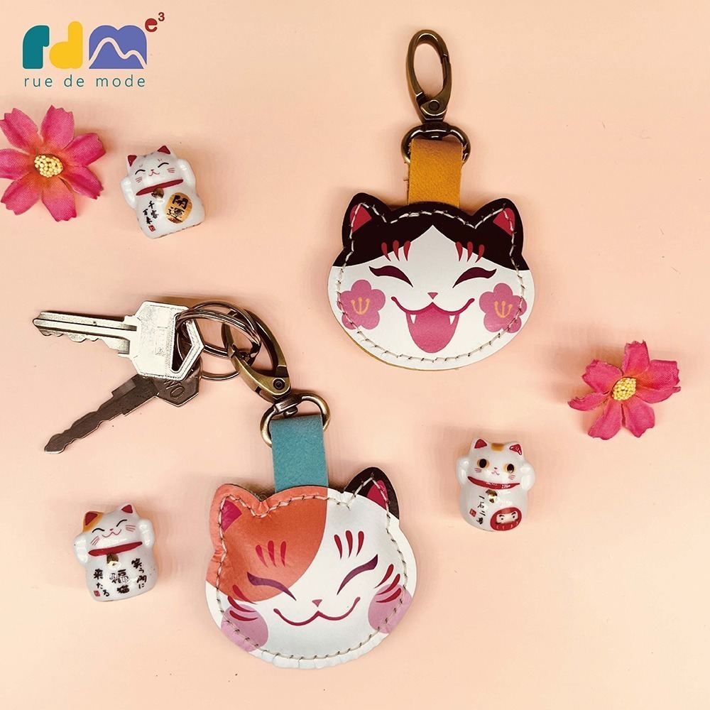 【與麥子們攜手合作】吉祥夥伴真皮鑰匙圈-細節圖7