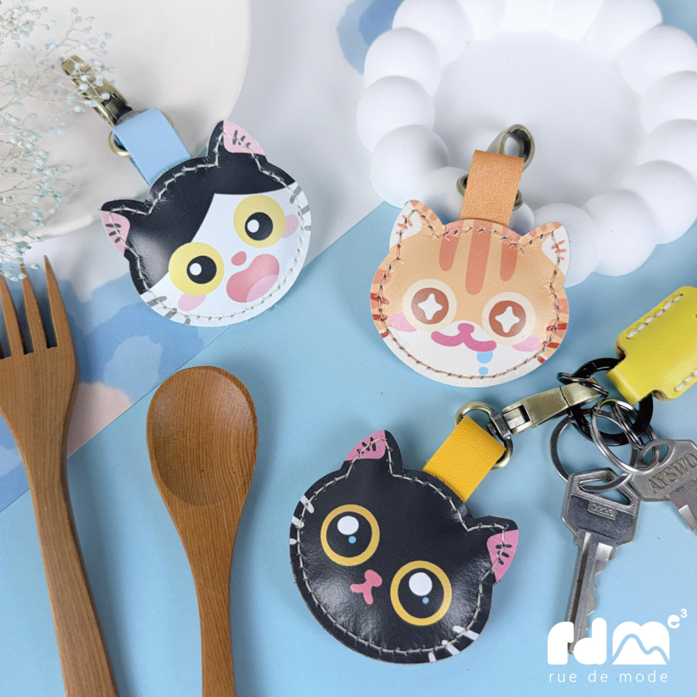 【插畫家合作】壹號房 × 麥子庇護工場公益合作  貓咪吊飾-細節圖2