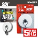ijm SDI 手牌 4293 超級強力磁鐵掛勾 60mm 04052633-規格圖1
