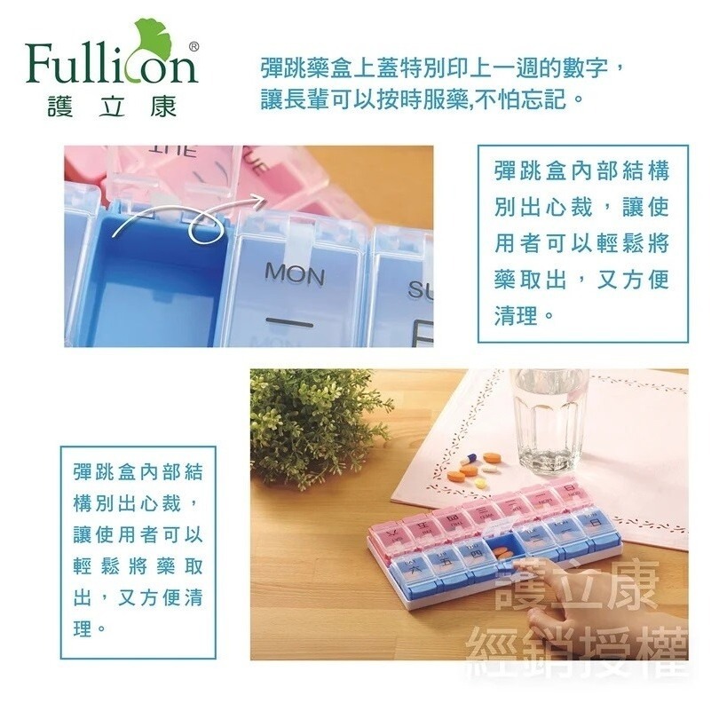 【Fullicon護立康】雙週彈跳保健藥盒 MB022-細節圖4