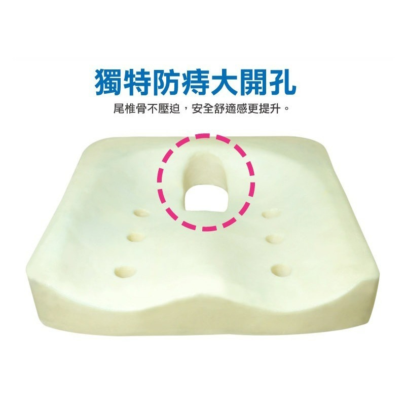【Goodly顧得力】坐得住減壓坐墊/涼感坐墊 黑色(吸壓力大突破，連雞蛋都坐不破)-細節圖7