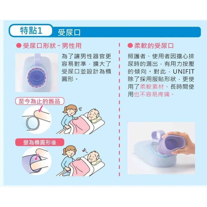 【日本安壽】Unifit 自立尿器 男性用 (小便器 尿壺 尿盆)-細節圖3