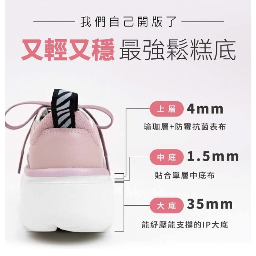 【USTINI 我挺你健康鞋】輕穩鬆糕鞋-OREO夾心-鞋帶款(接地氣鞋 頂級頭層牛皮)-細節圖2