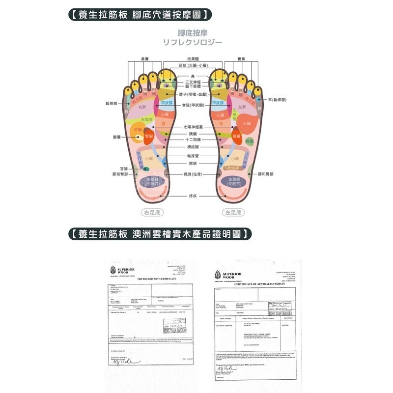 天然實木養生拉筋板 (四段式調整，高級雲檜實木)-細節圖7