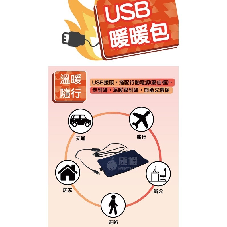 【NorthFox北狐】USB暖暖包(熱敷墊)-細節圖2