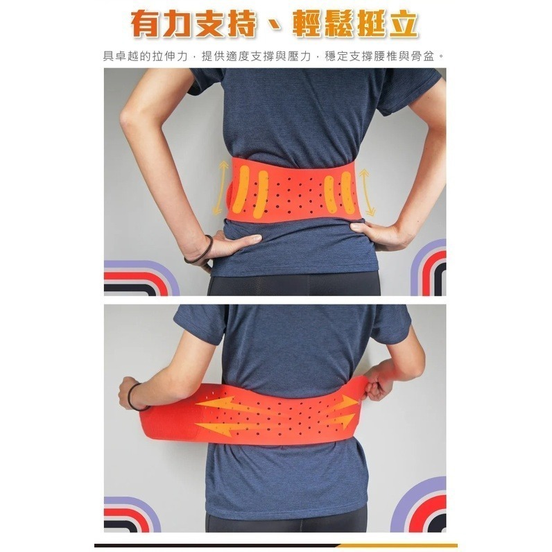 【Goodly顧得力】天然橡膠護腰帶 台灣製(運動護腰帶 健身護腰帶 束腹帶 骨盆帶 運動護具 護具)-細節圖3