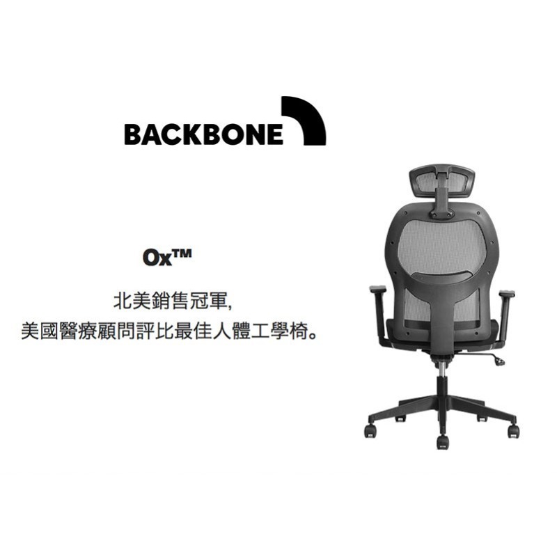 【Backbone】Ox 人體工學椅-細節圖2