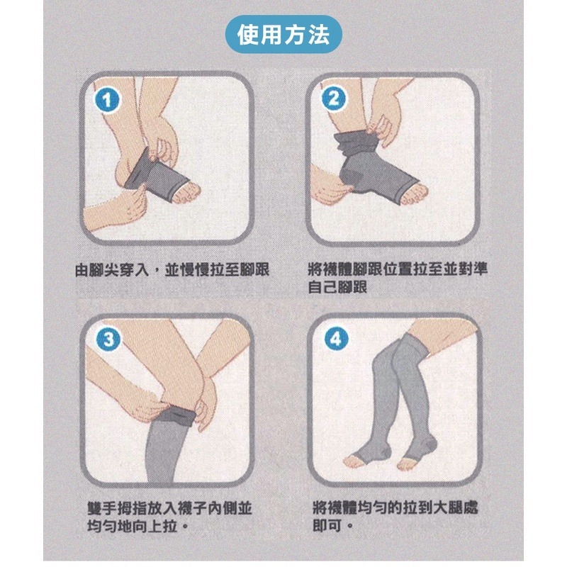 【YASCO】昭惠醫療漸進式彈性襪x1雙 (大腿襪-包趾-膚色)-細節圖4