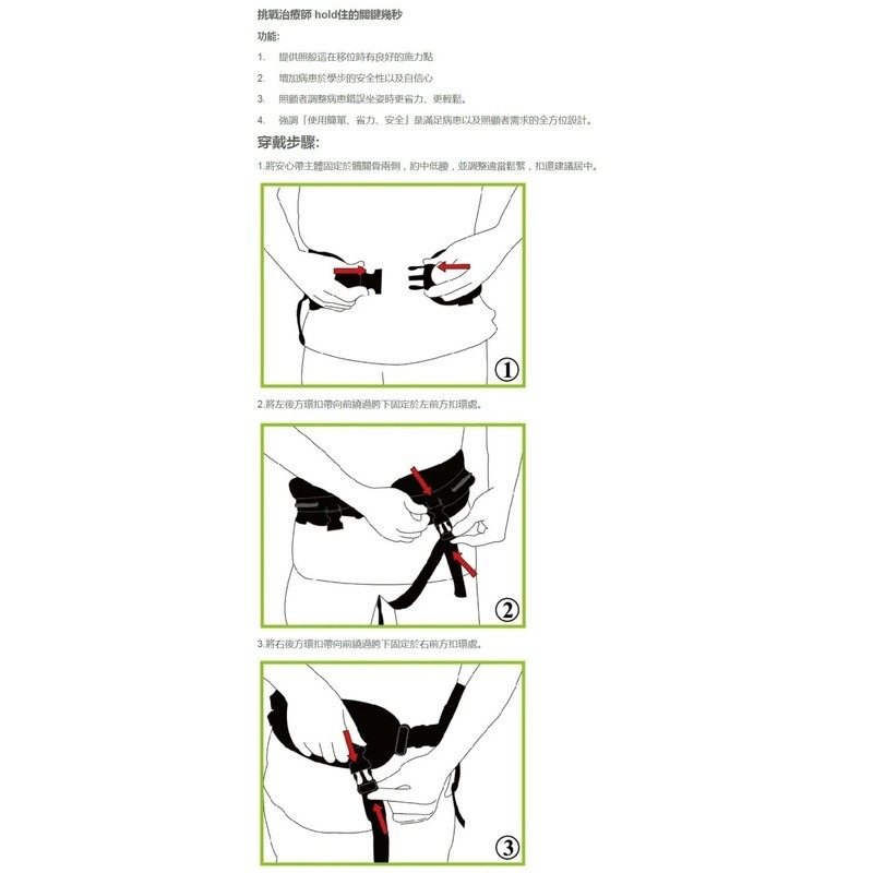 【JUST 4U】全方位安心帶 TV-116N 移位腰帶-細節圖2