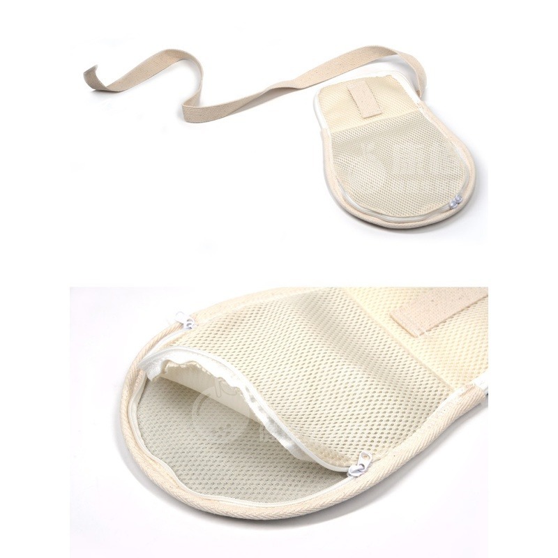 【JM】舒柔乒乓手套 手拍 約束帶 (拉鍊款+棉層加厚) x單支 乒乓手套 乒乓手拍 綁帶 防抓-細節圖3