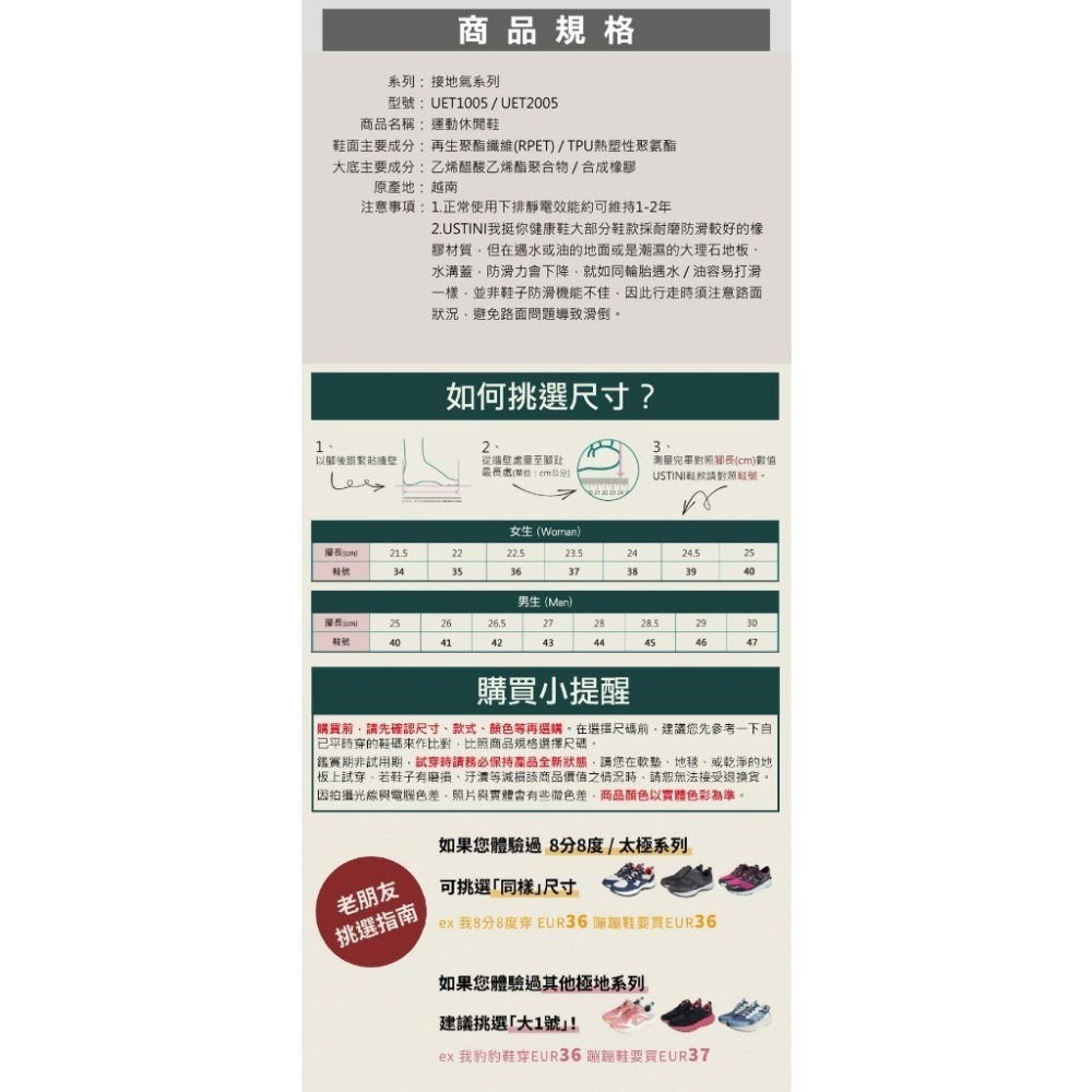 【USTINI 我挺你健康鞋】蹦蹦極地鞋 繡球-細節圖9