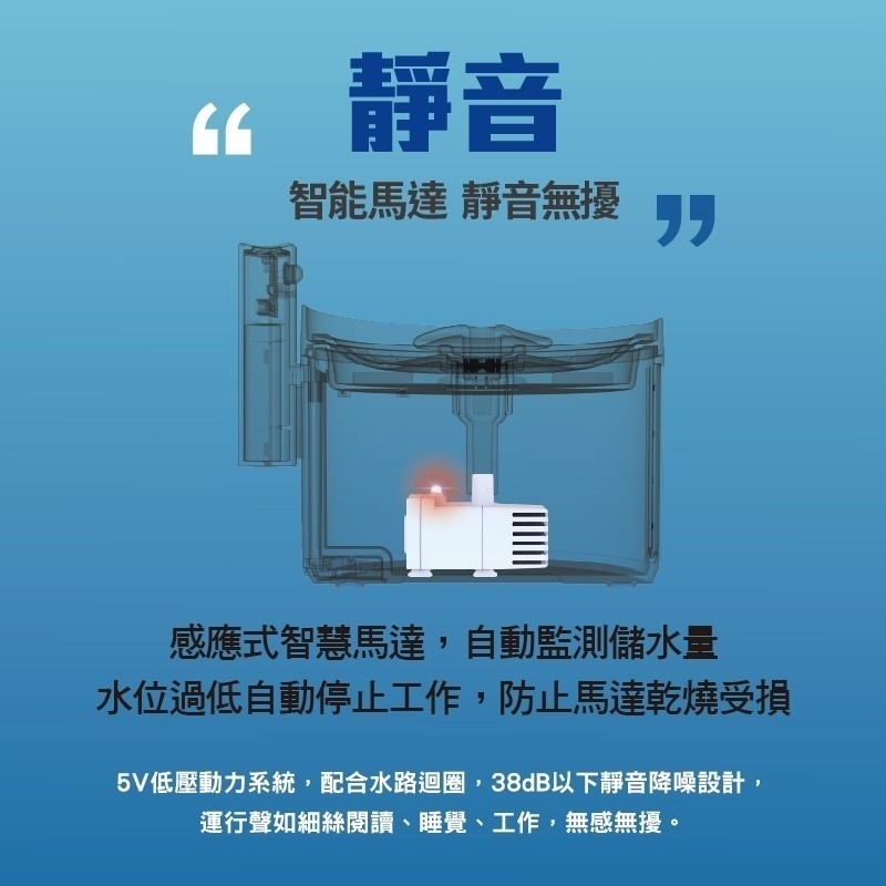 【寵物智能飲水機】DOGNESS 多尼斯  2.0智能感應無線飲水機 2.2L 犬貓適用(保固一年)-細節圖8