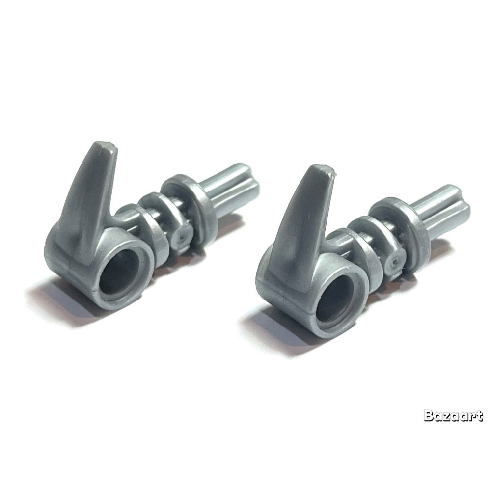 二手樂高 LEGO 牙齒 齒 生化戰士 Bionicle 綠色 平光銀 一組2個 42074-規格圖1