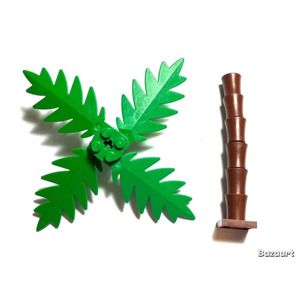 二手樂高 LEGO 椰子樹 樹木 植物 海盜 沙灘 2536 2566 6148 2563 4032-細節圖2