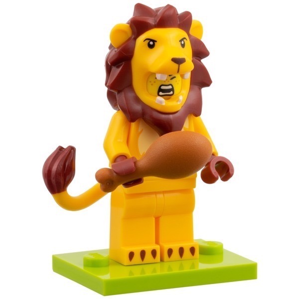 全新樂高 LEGO 獅子 鱷魚 抽抽樂 第28代 全新 未拆 人偶 71051-規格圖1