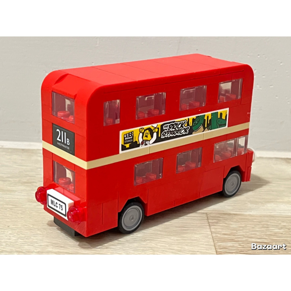 二手樂高 LEGO  倫敦迷你巴士 無盒子 無說明書 40220-細節圖2