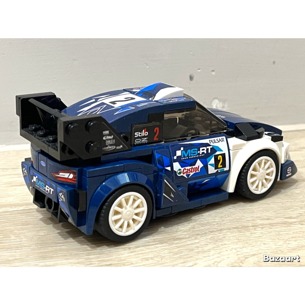二手樂高 LEGO 福特 賽車 跑車 貼紙請看商品圖片說明 75885-細節圖3