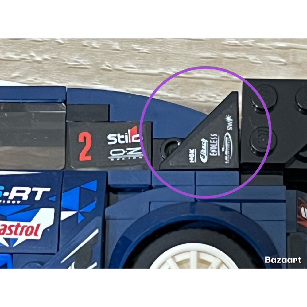 二手樂高 LEGO 福特 賽車 跑車 貼紙請看商品圖片說明 75885-細節圖4