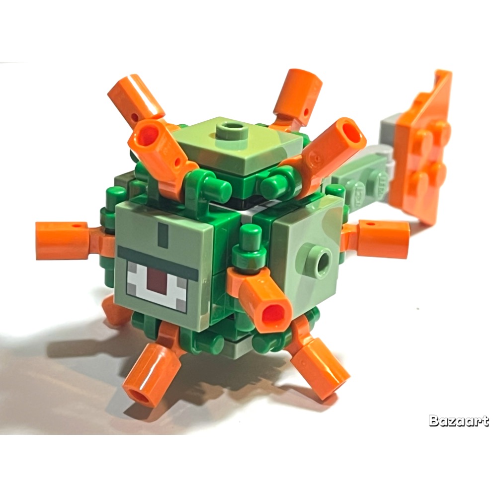 二手樂高 LEGO 守衛者 守護者 深海守衛  魚 千針魚 麥塊 動物 創世神 21136-規格圖1