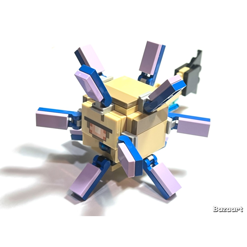 二手樂高 LEGO 守衛者 守護者 深海守衛  魚 千針魚 麥塊 動物 創世神 21136-規格圖1