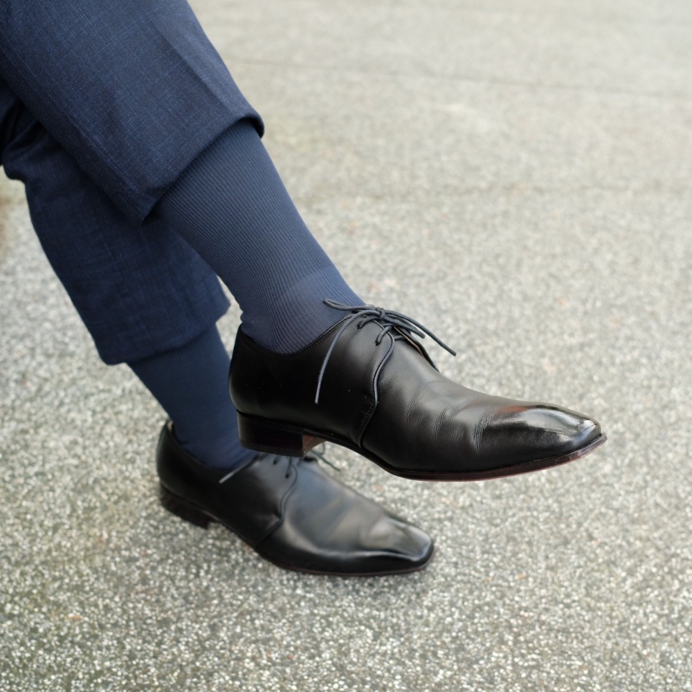 【葡萄牙不滑落紳士襪_中筒小腿襪】PEDEMEIA 歐洲製 彈性結構不滑落 紳士襪 西裝襪 薄款 官方正品現貨在台-細節圖4