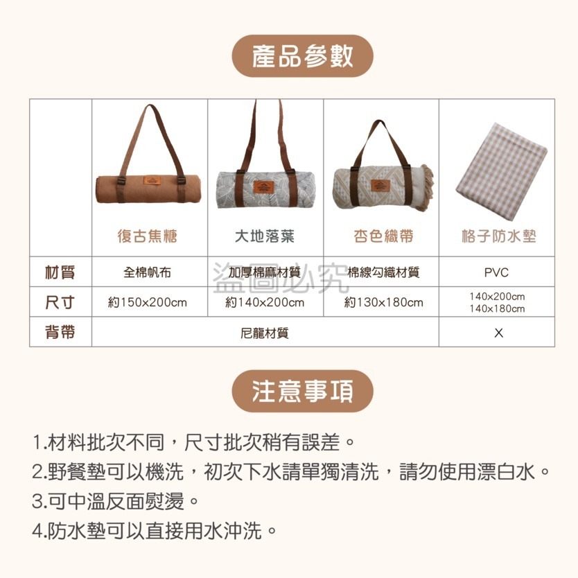 ✨台灣發貨✨露營野餐墊 野餐墊 防水野餐墊 戶外露營墊日式野餐墊 沙灘墊 裝飾布 防水地墊 露營用品 野餐 地墊 露營-細節圖3
