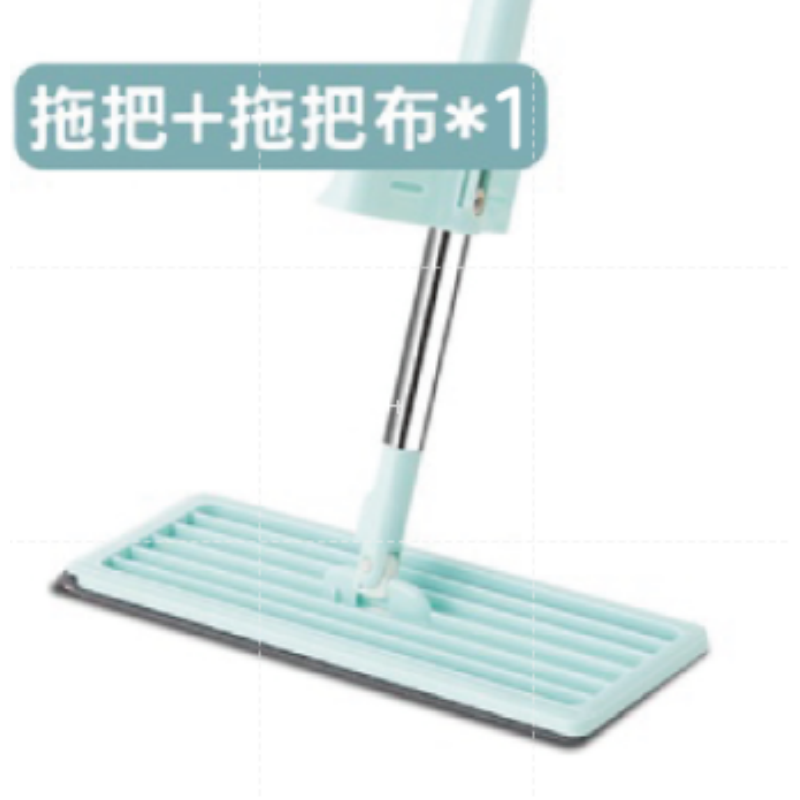 拖把+拖把布*1免手洗平板拖把