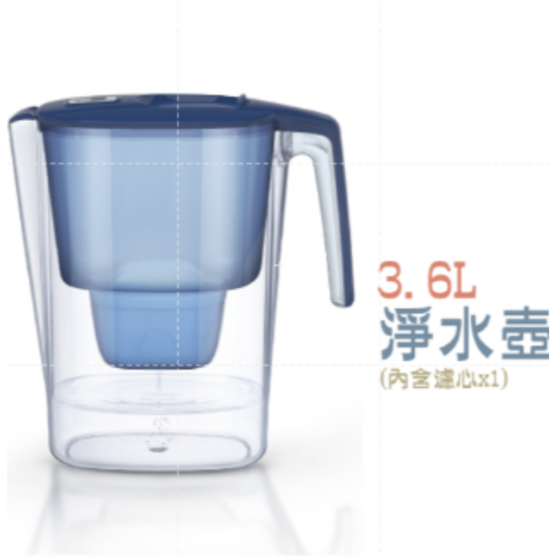 3.6L｜廚房淨水壺(內含濾心x1)