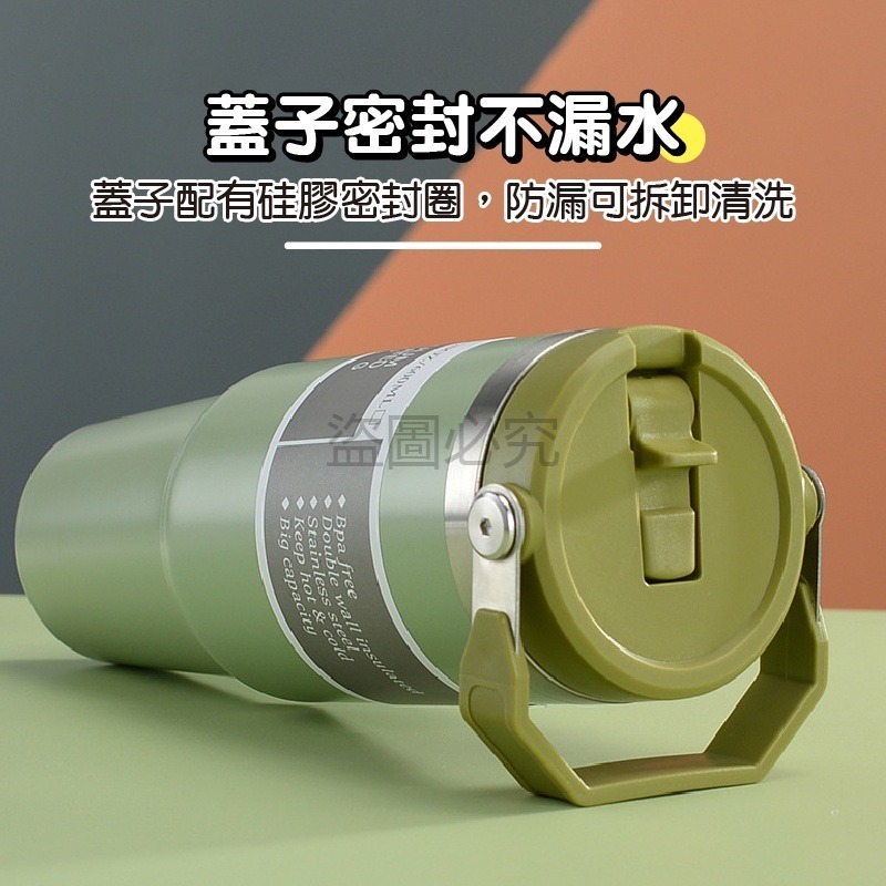 🔥超低價🔥冰霸杯 直飲冰霸杯 隨行杯 不鏽鋼保溫杯 車用保溫杯 車用吸管杯 保冷杯 咖啡杯 保溫杯 手提冰壩杯-細節圖7