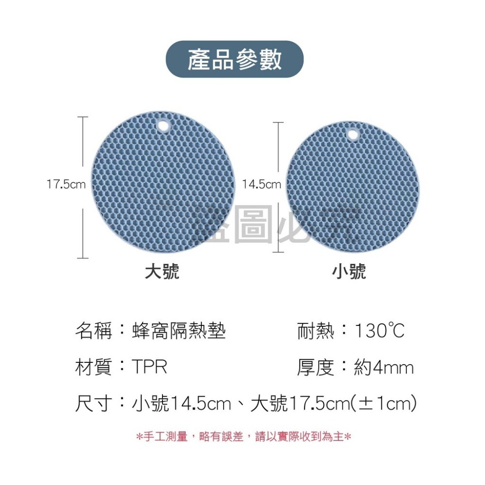 🔥保護桌面🔥蜂巢隔熱墊 蜂窩隔熱墊 防燙餐桌墊 止滑墊 橡膠墊 隔熱墊 廚房鍋墊 碗墊 鍋墊 盤墊 杯墊 耐熱高溫-細節圖3