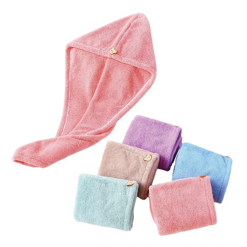 🔥速乾吸水🔥珊瑚絨乾髮帽 吸水乾髮帽 吸水頭巾 乾髮毛巾  珊瑚絨毛巾 擦髮浴帽 擦頭巾 吸水浴帽 加厚吸水 乾髮-細節圖2