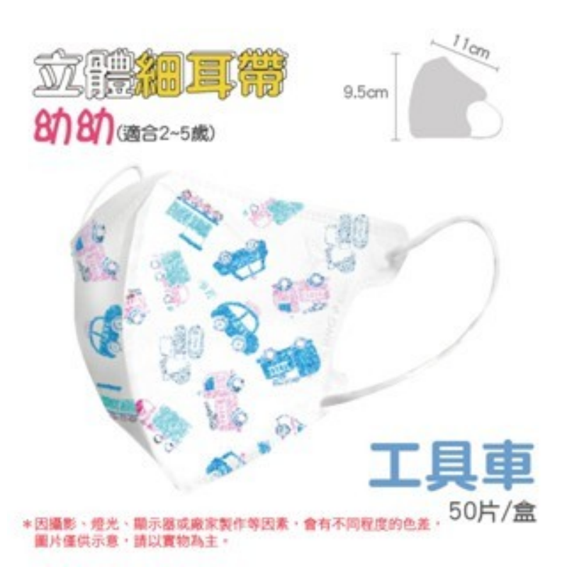 🔥醫療口罩🔥淨新醫療口罩 細耳帶 幼幼3D立體口罩 醫療級兒童口罩 幼幼立體口罩 幼童醫用口罩 兒童3D口罩 口罩-規格圖7