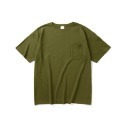 【軍綠色】寬版口袋短T